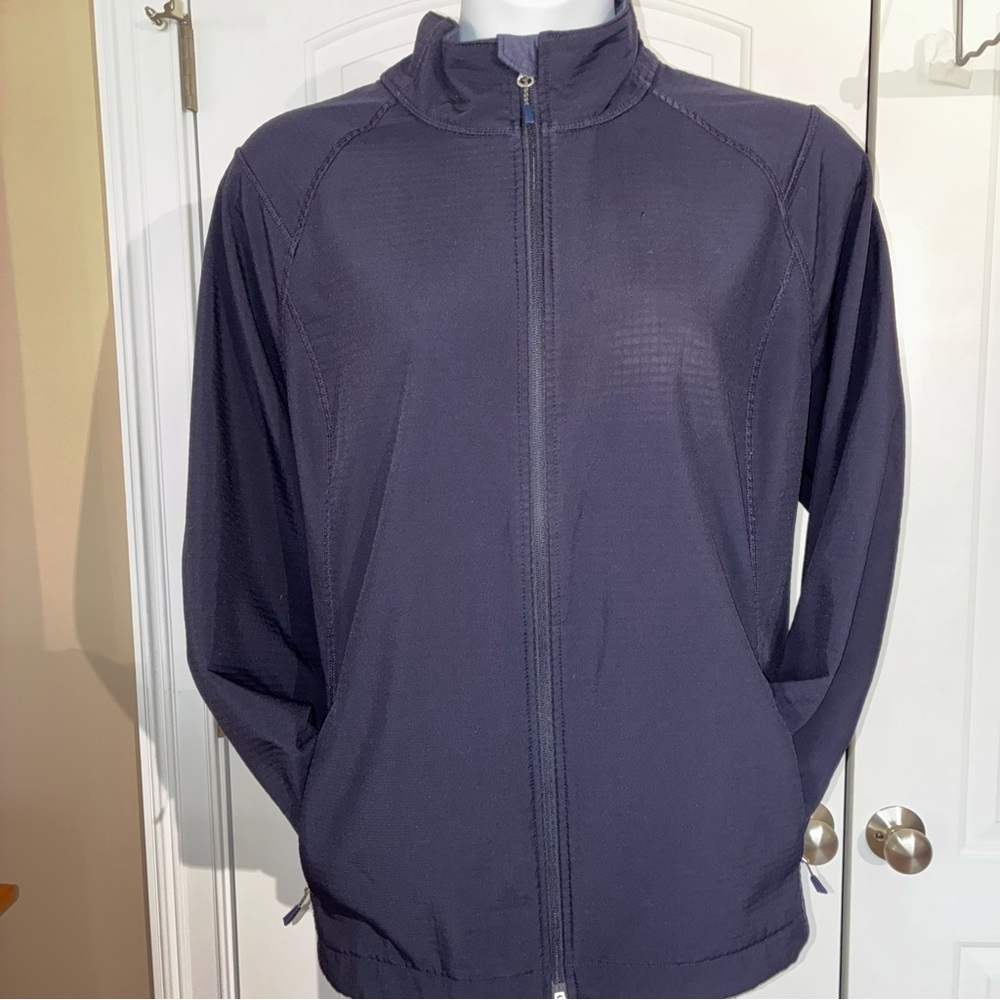 Lands’ End Outfitters Navy Blue Zip Up Jacket Women’s Size 3x Gorpcore *flaw